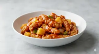 POLLO CON ALMENDRAS Y NUECES