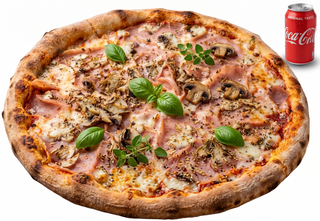 Pizza Capriccosa velika + Coca Cola