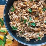 Shredded Chicken in Creamy Lemon Sauce