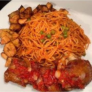 Jollof Pasta And Turkey