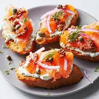 Smoked crostini