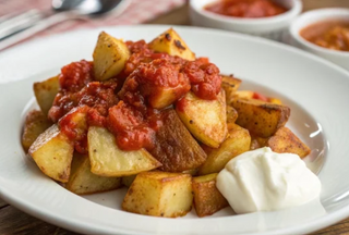 Patatas bravas (ración)