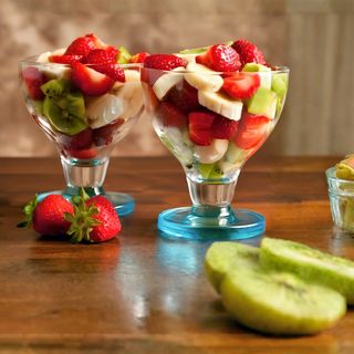 Банан, ягоди и сметана с Нутела (250г)