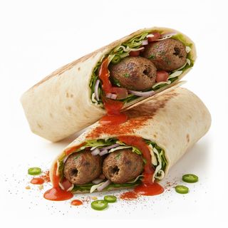 Seekh kebab wrap