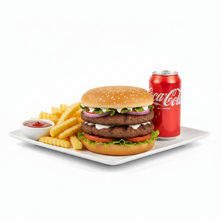 Menú Hamburguesa De Doble Kefta