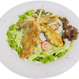 Caesar Salad With Chicken Satay