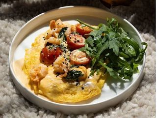 Омлет із креветкою (300g)