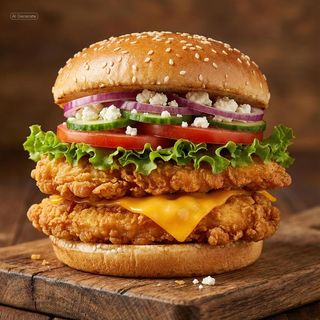 Double Chicken Burger