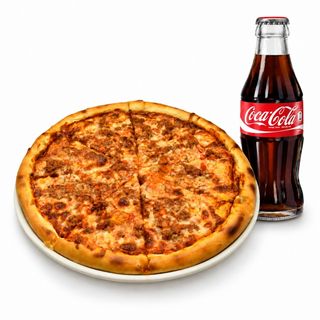 Пицца болоньезе + Coca Cola 250 ml glass