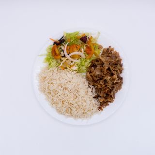 piatto kebab con riso