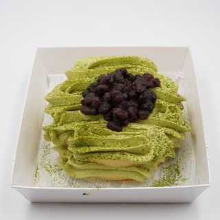 Matcha Box Cake