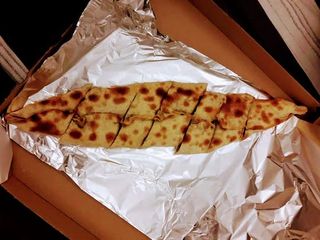 Пиде с копченой курицей и сыром