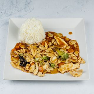 G60. Piletina s povrćem + Riža