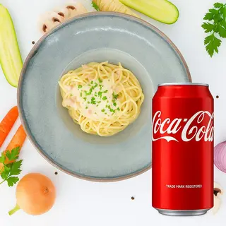 Carbonara + Coca-cola 0,33L