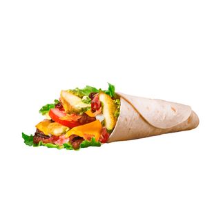 Wrap au poulet +frites