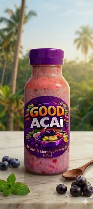 Garrafunha De Musse De Morango (500 Ml.)