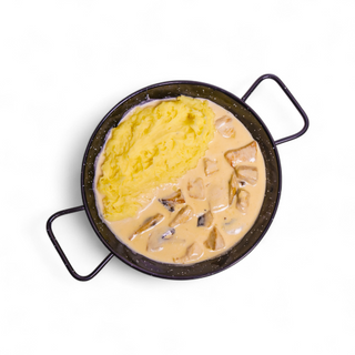 Pui cu ciuperci și smântână 