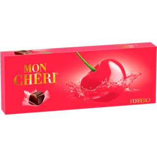 Mon Chery - Praline de ciocolată cu cireașă întreagă în lichior 105 g