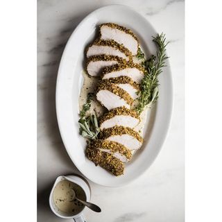 Pork in Garlic white wine sauce