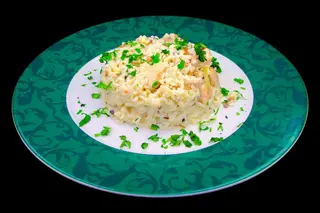 Ризото с пиле, гъби и сметана (450г)