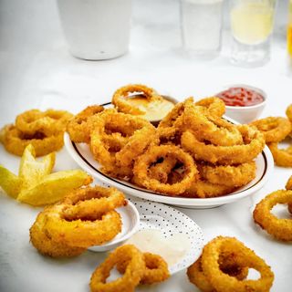 HOT Deep Fried Onion Rings 4 PIC CRISPY CRUNCHY