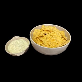 Nachos com Maionese de Alho
