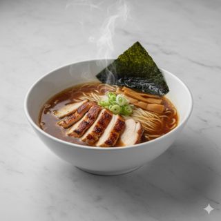 Shoyu ramen con pollo