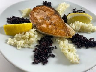 Сьомга-котлет на плоча