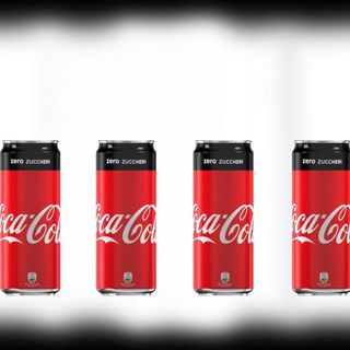 4 lattine di Coca-Cola Zero 330ml