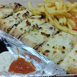 Baguette farcie escalope panné