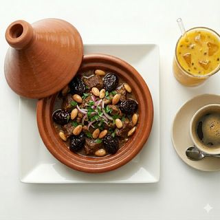 Tajine De Ternera Con Ciruela Y Almendra