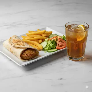 Menú 6 Veg Dürüm (Wrap) Falafel