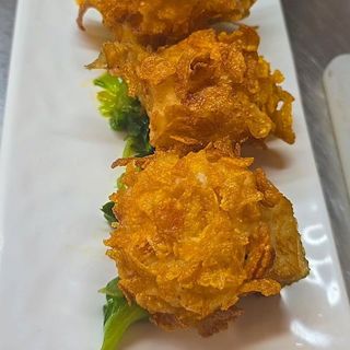 Baccalà in crosta di CornFlakes e scarola ripassata