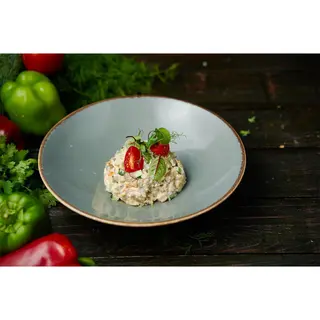 Салат с копченной курицей