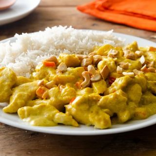 Chicken curry con riso