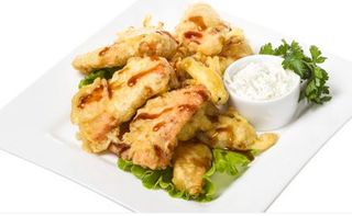 76. Tempura di salmone