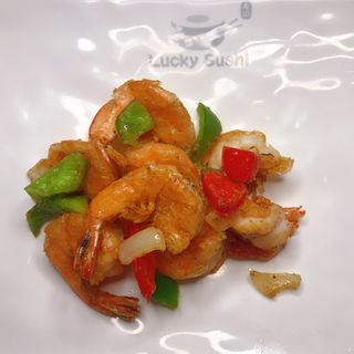 87. Gamberi sale e pepe