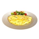 Omelette au saumon