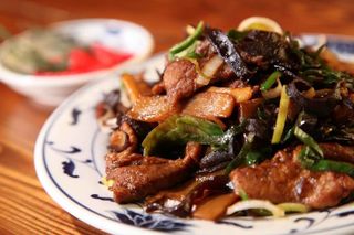 Szarma wieprzowa z grzybami