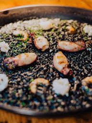 Arroz Negro/Chipis/Langostino
