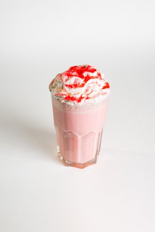 Матча розовая милкшейк