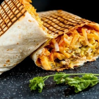 taco de kefta+patatas fritas