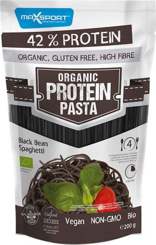 MAKARON (Z CZARNEJ FASOLI) SPAGHETTI BEZGLUTENOWY BIO 200 g - MAXSPORT