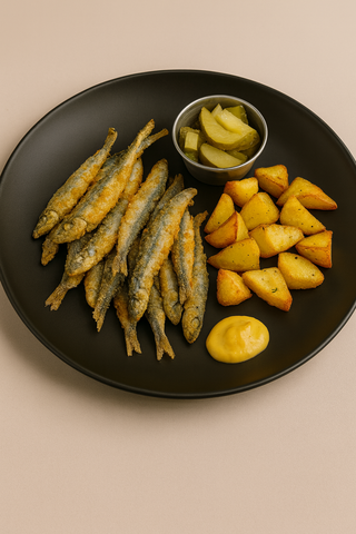 Hamsii cu garnitura la alegere 600g