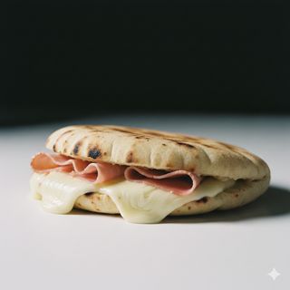 Pita Con Jamón Y Queso