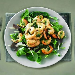 Salade de crevettes à l'ail