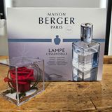 Ambientador Lampara  ESSENTIELLE CARREE. + Rosa ETERNA 