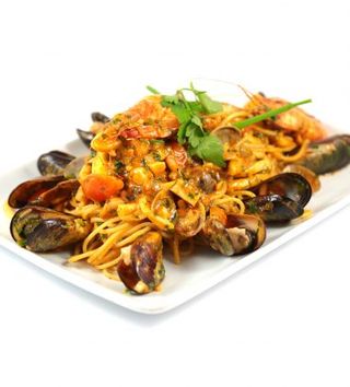 Pâtes Aux Crabes Et Fruits De Mer