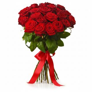 Букет з 21 червоної троянди