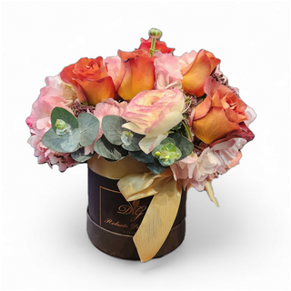 Flowerbox cilindrica cioccolato